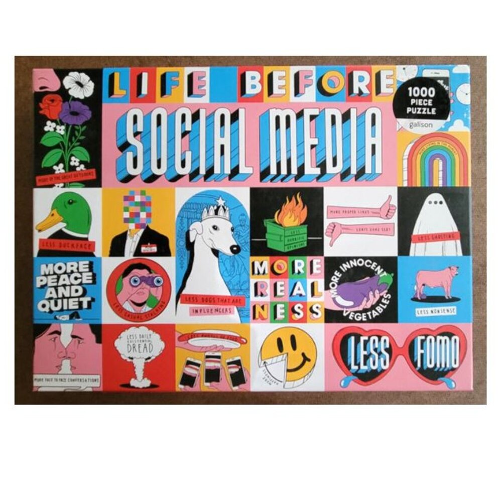 LIFE BEFORE SOCIAL MEDIA by Galison JIGSAW PUZZLE 1000 pieces - Picture 3 of 7